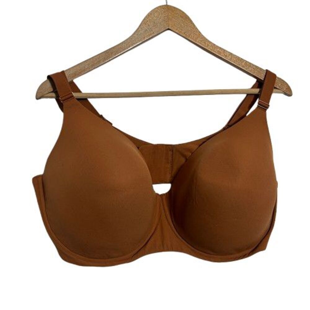 Skims Fits Everybody T-Shirt Demi Bra Womens 44DDD Bronze Terracotta